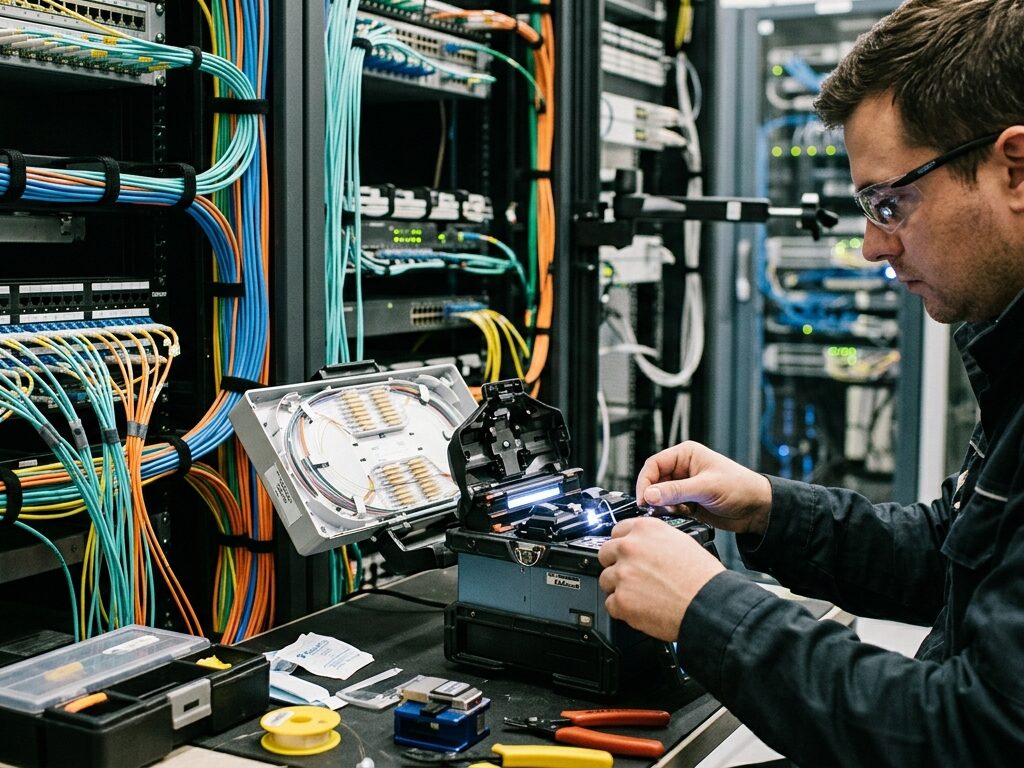 Fiber Cabling & Splicing in Dubai
